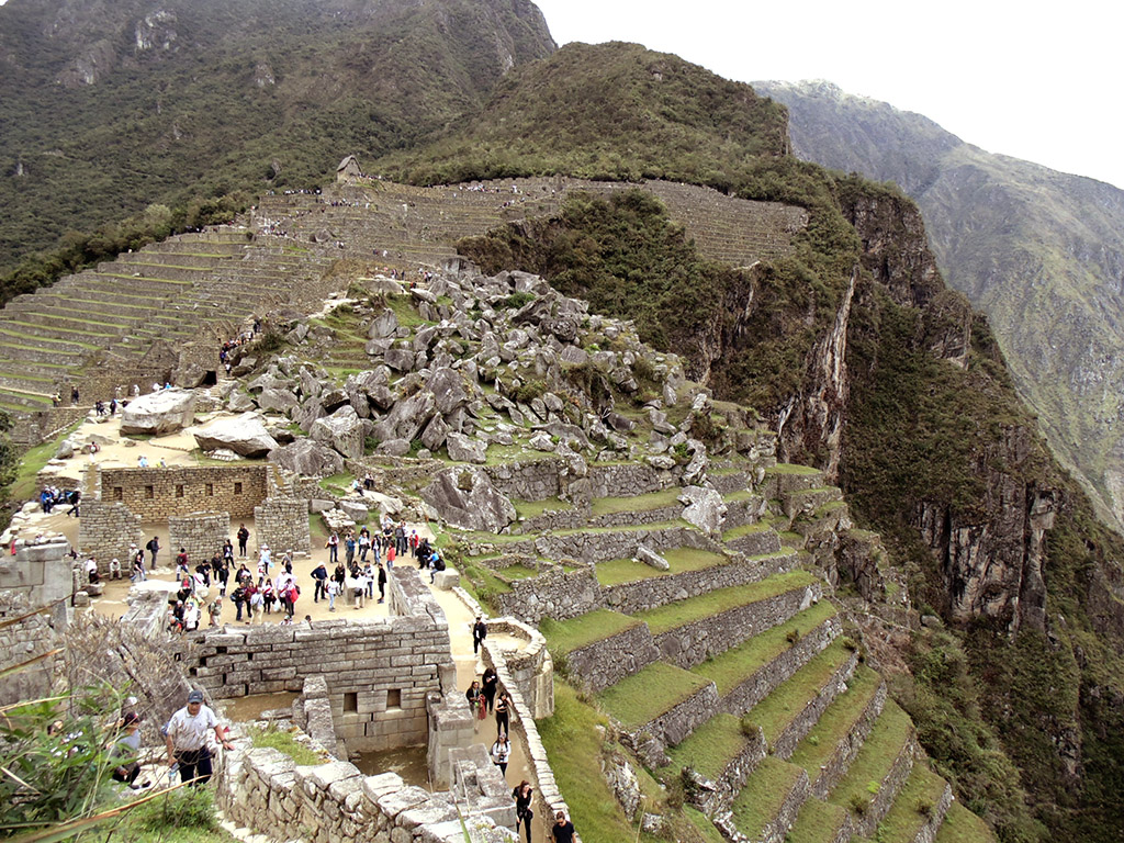 Vista de Machu Picchu do alto
