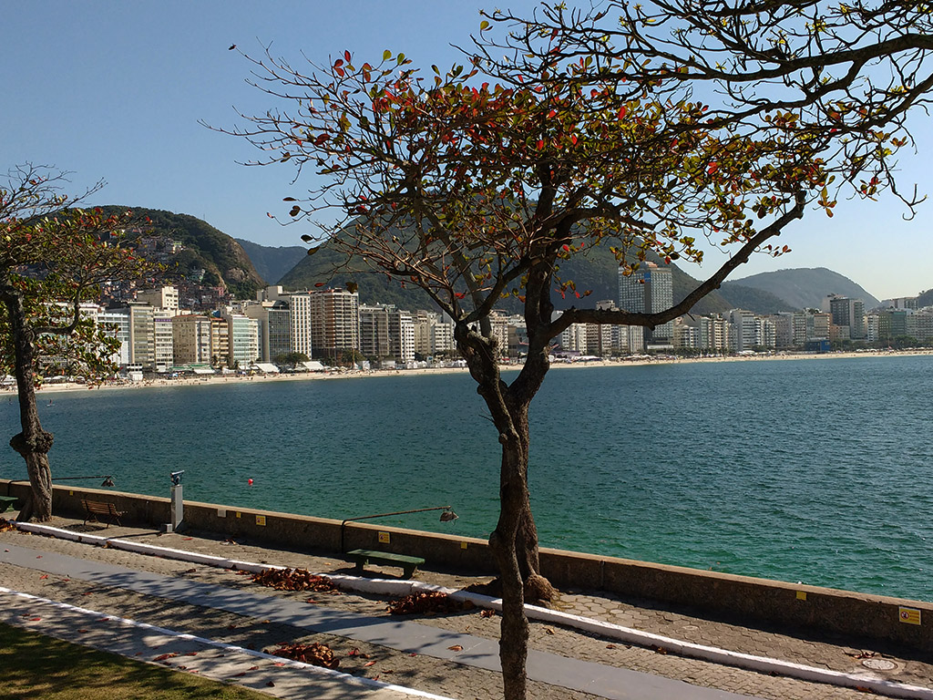 Praia de Copacabana, na cidade do Rio de Janeiro