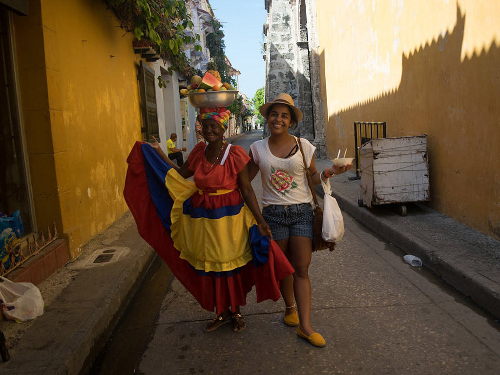 Palenquera em Cartagena