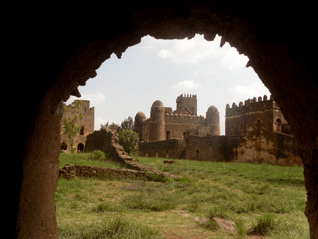 Castelos de Gondar na Etiópia