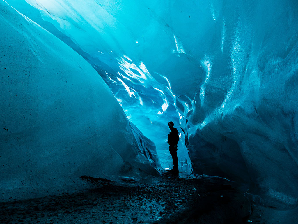 Vatnajökull, um dos exemplos de parques nacionais na Islândia